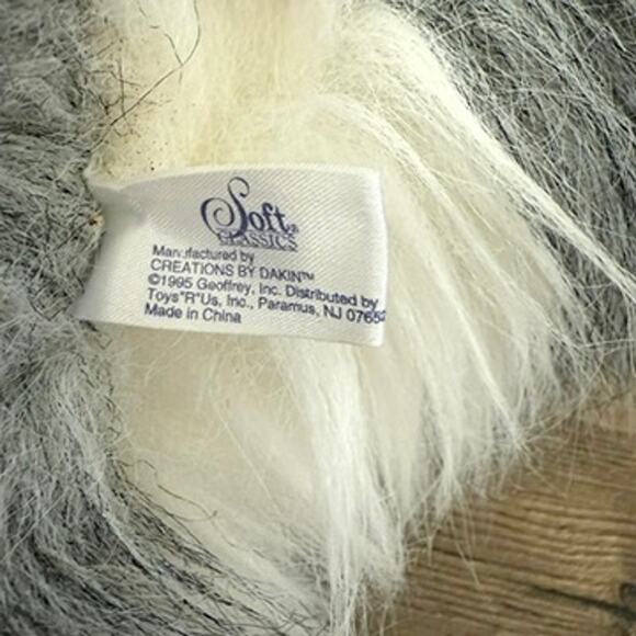 Dakin Soft Classics Old English Sheepdog Plush 1995 Toys R Us 25” NWT Realistic - Picture 6 of 11